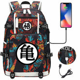 Dragon Ball Z Backpack Goku SchoolBag with USB Charging Port